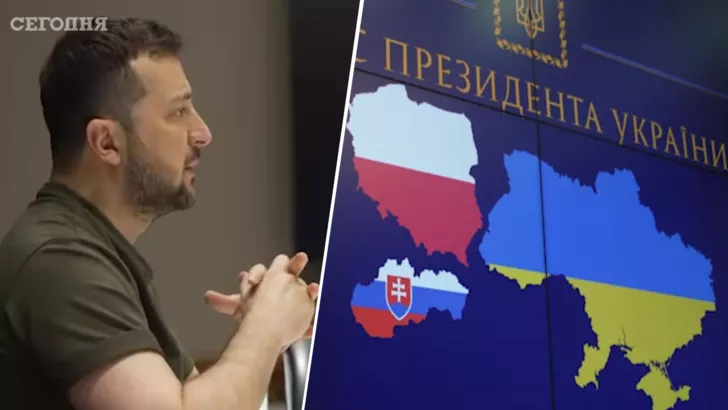 Зеленский рассказал лидерам Польши и Словакии о ситуации в Украине