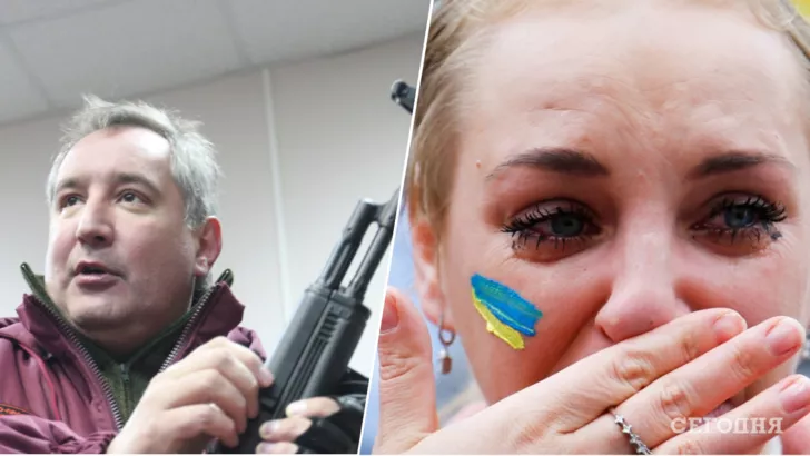 Дмитро Рогозін хоче знищити жителів України. Фото: колаж "Сьогодні"