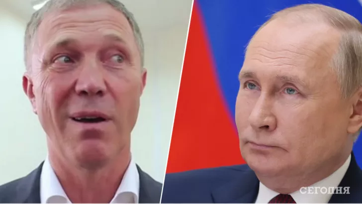 Владимир Сальдо (слева) и Владимир Путин (справа). Фото: коллаж "Сегодня"