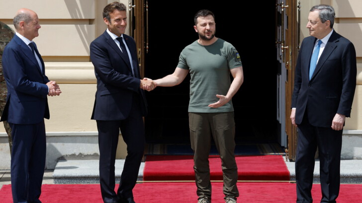 Зеленский встретил европейских коллег в Мариинском дворце. Фото Reuters