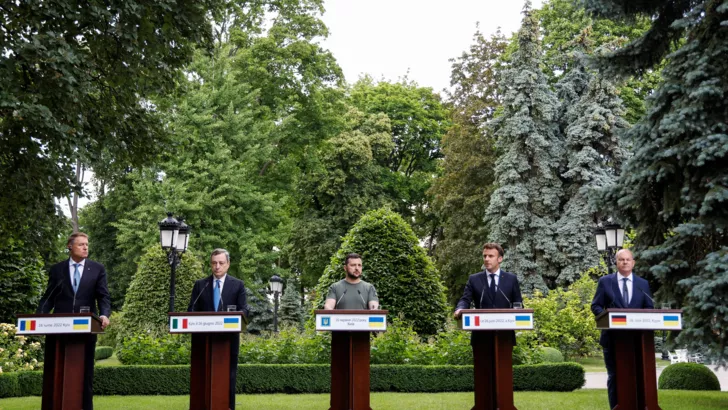 Совместное заявление президентов 5 государств после встречи в Киеве. Фото Reuters