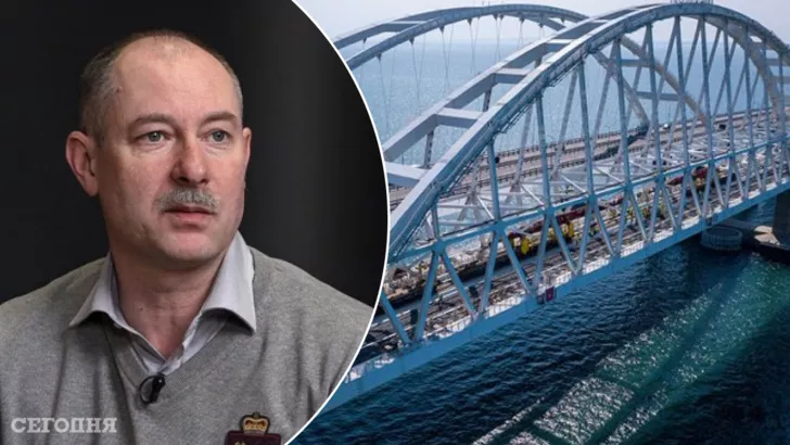 Олег Жданов заявив, що Україна як мінімум має порушити дорожнє полотно та розбомбити залізничне на Кримському мості.