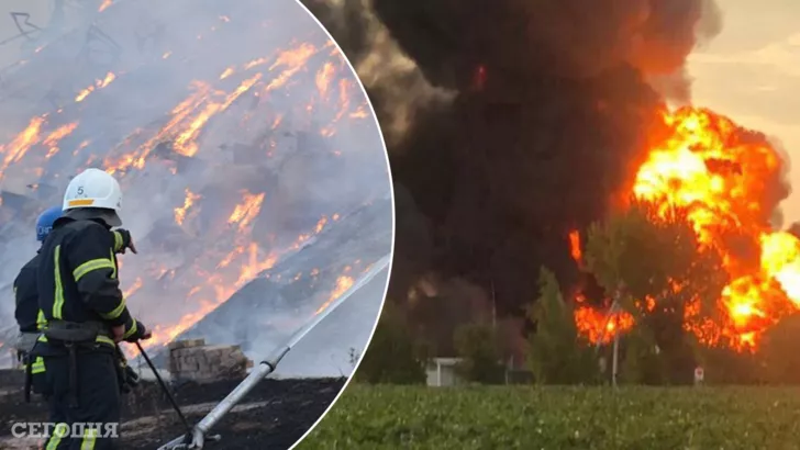 В Днепропетровской области пожар уничтожил нефтебазу