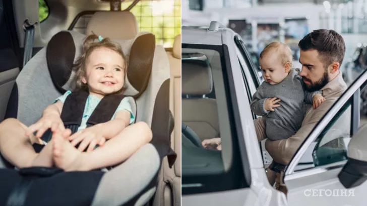 Нельзя оставлять ребенка в машине в жару, а чтобы избежать перегревания, следите за температурой в салоне  и не кутайте малыша