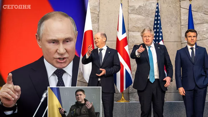 Угрозы Путина надоели Западу. Фото: коллаж "Сегодня"