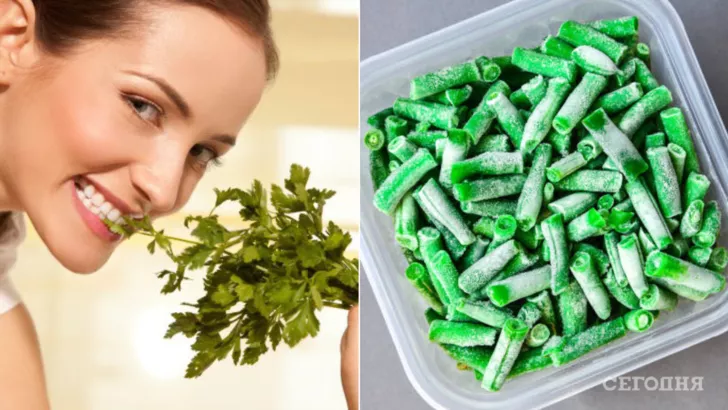 Заморозити зелень, щоб зберегти вітаміни, потрібно якнайшвидше після того, як її зірвали