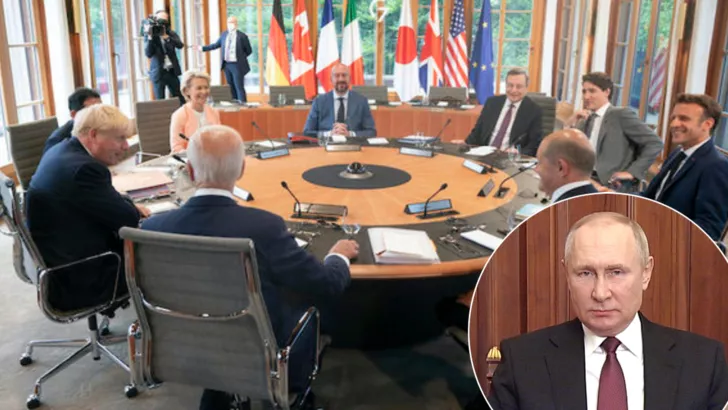 На саммите G7 обсуждали Путина. Фото: коллаж "Сегодня"