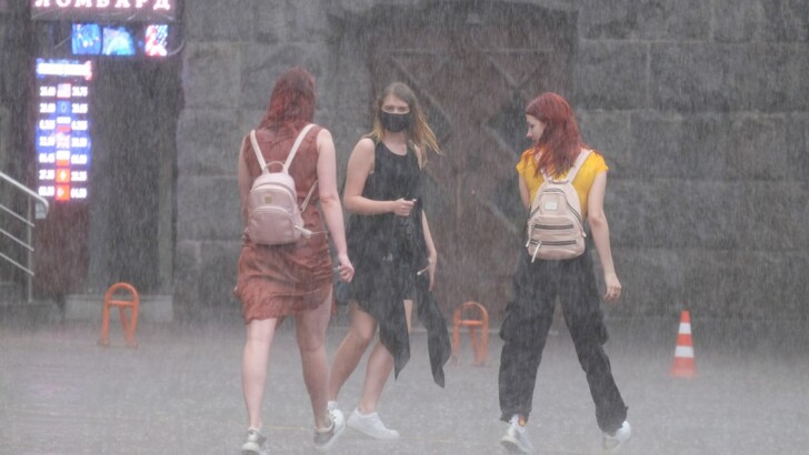 Дождь в Киеве | Фото: УНИАН