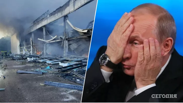 Россия пытается себя оправдать за удар по Кременчугу. Фото: коллаж "Сегодня"