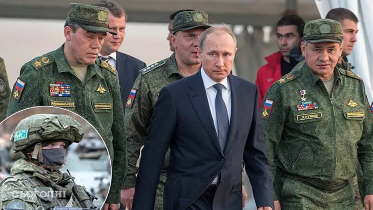 Владимир Путин с генералами армии РФ. Фото: коллаж "Сегодня"