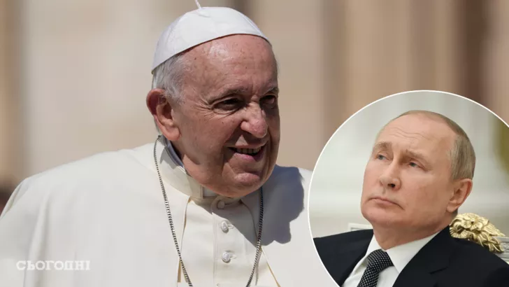 Папа Римський може приїхати до Путіна. Фото: колаж "Сьогодні"