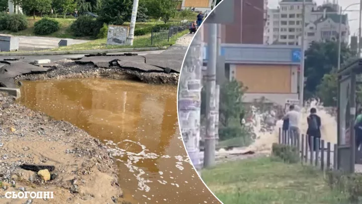 Возле метро Демеевская случился потоп