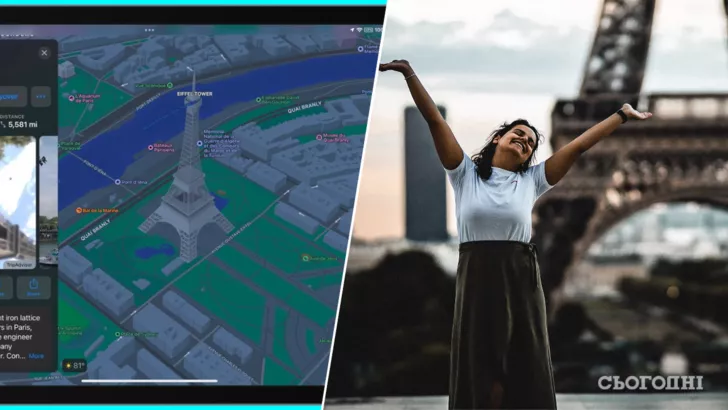 Эйфелева башня в 3-D и не только, новые обновленные Apple Maps доступны для Франции, Монако и Новой Зеландии