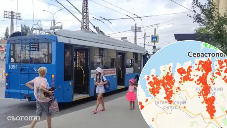 В Севастополе из-за блэкаута остановился общественный транспорт.