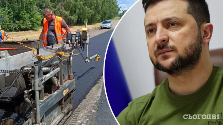 Зеленский объяснил, почему во время войны в Украине ремонтируют дороги