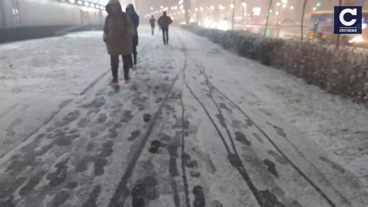 В Киеве выпал первый снег | Фото: Сегодня