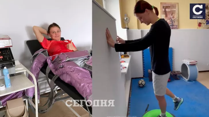 Ирина Коляденко во время реабилитации