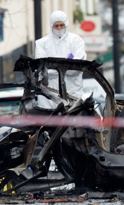 Взрыв автомобиля в Северной Ирландии | Фото: AFP