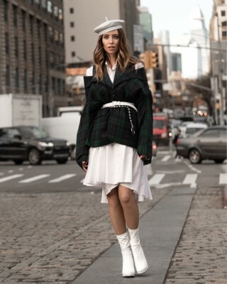 Надя Дорофеева на Недели моды в Нью-Йорке Фото: www.instagram.com/nadyadorofeeva/