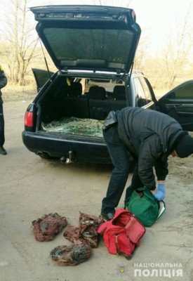 Запорожский "охотник за металлом" перевозил краденное на такси | Фото: Нацполиция