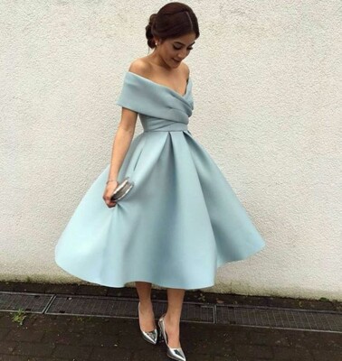 Нежно-голубое платье классического фасона | Фото: Pinterest