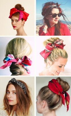 Как  носить шелковые платки: стильные идеи | Фото: Pinterest