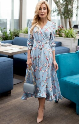 Летние платья на запах: тренды 2019 | Фото: Pinterest