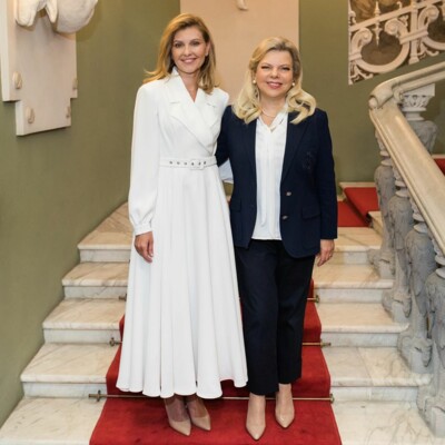 Елена Зеленская на встрече с женой премьер-министра Израиля | Фото: instagram.com/olenazelenska_official