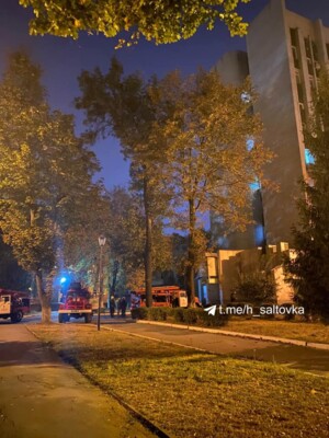 Пожар в областной больнице в Харькове