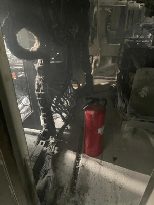 Пожар в электропоезде | Фото: ГСЧС