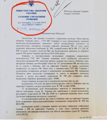 Документы, которые кто-то из Минобороны Украины передал Янине Соколовой