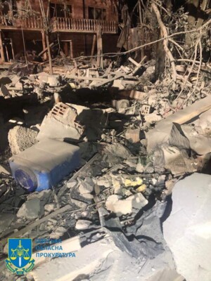 Руйнування на базі відпочинку в Сергіївці Одеської області. Фото Офіс Генпрокурора