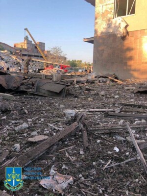 Разрушения на базе отдыха в Сергеевке Одесской области. Фото Офис Генпрокурора