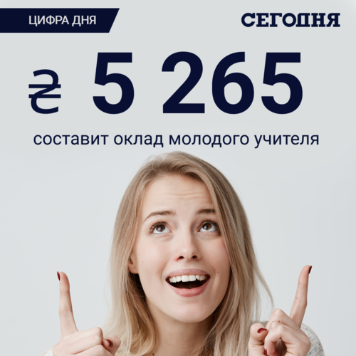 Цифра дня. Сколько заплатят молодому учителю в Украине
