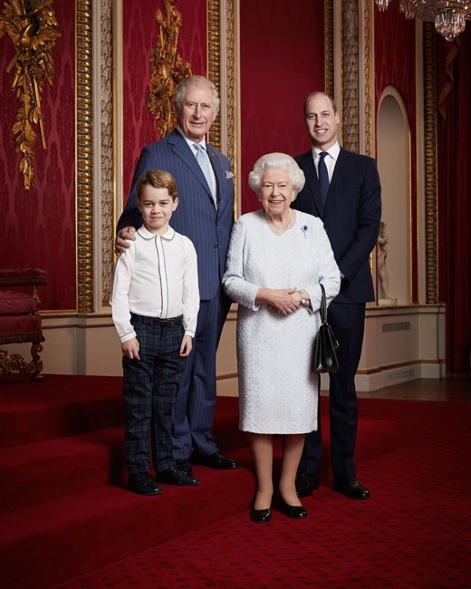 Королева Єлизавета ІІ, принци Чарльз, Вільям і Джордж