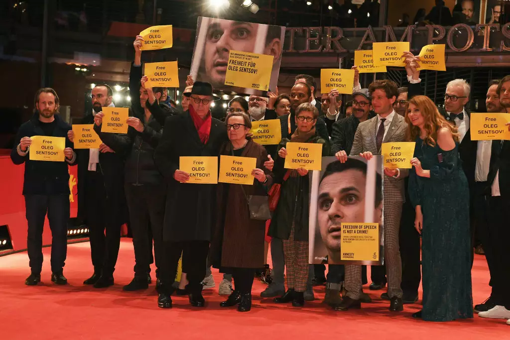 На "Берлинале 2019" была организована акция, которая призывала освободить украинского режиссера Олега Сенцова.