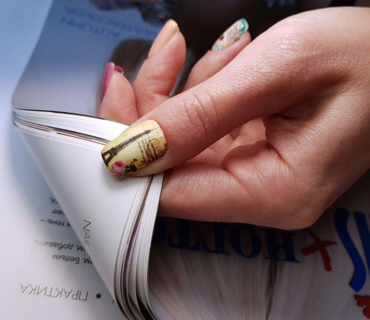 Газетный маникюр в домашних условиях преобразит ногти