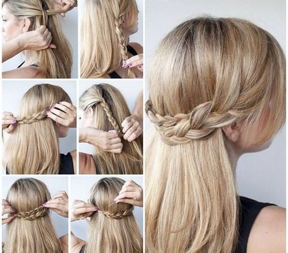 Косы для волос средней длины | Фото: Pinterest