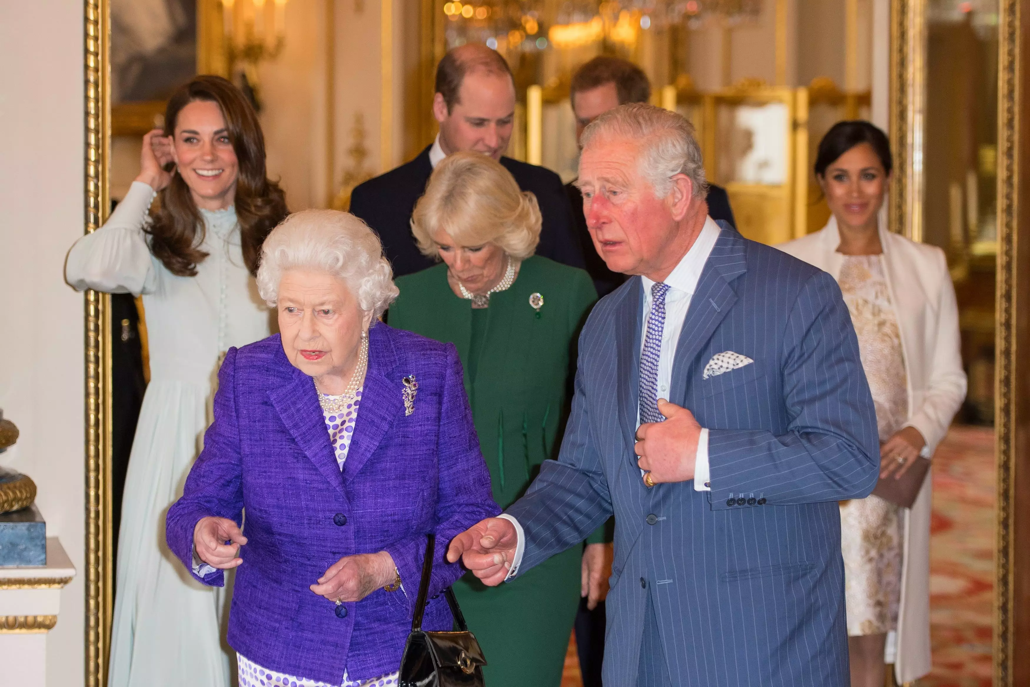 92-летняя королева Великобритании на приеме