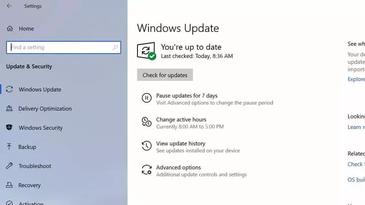 "Тихая" установка патчей в Windows 10 19H1