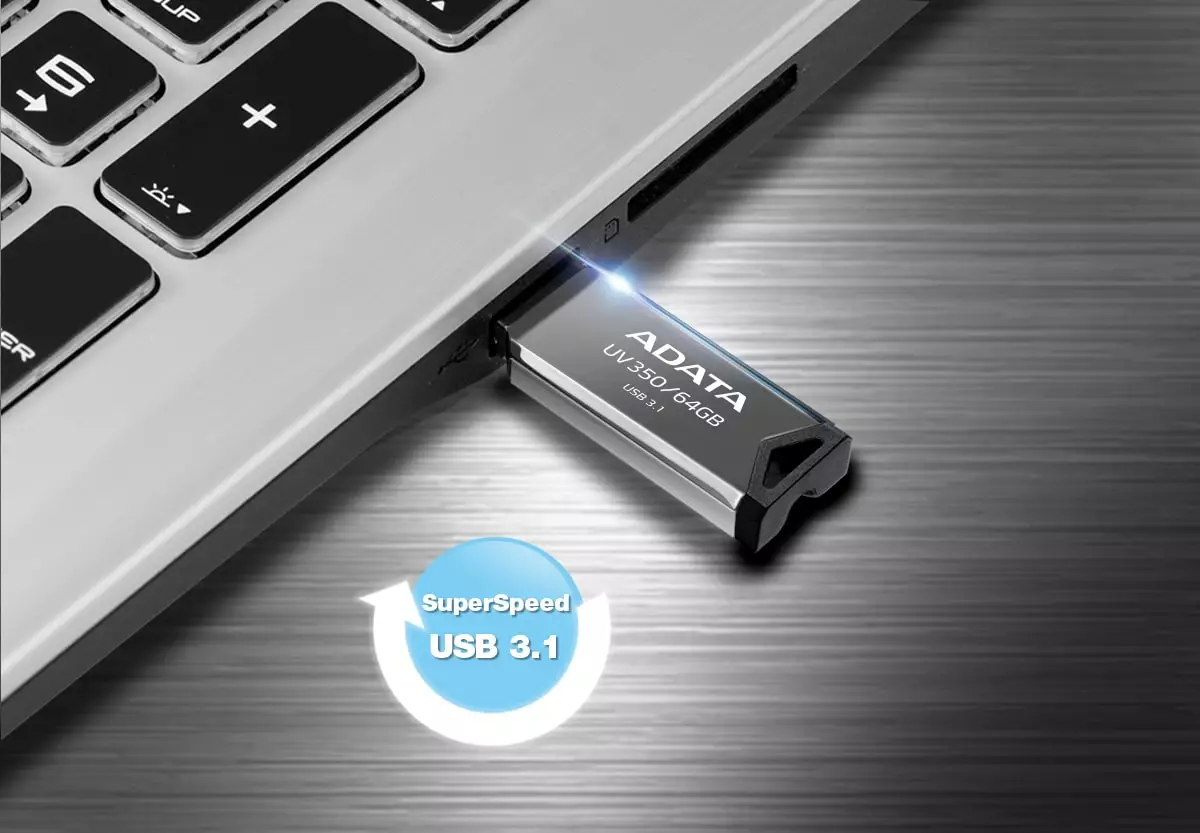 ADATA UV350 получила скоростной порт USB 3.1