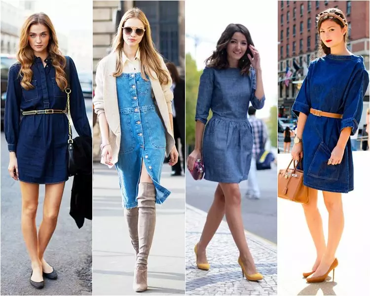 Модные джинсовые платья и сарафаны — фото, фасоны, новинки, идеи, с чем носить