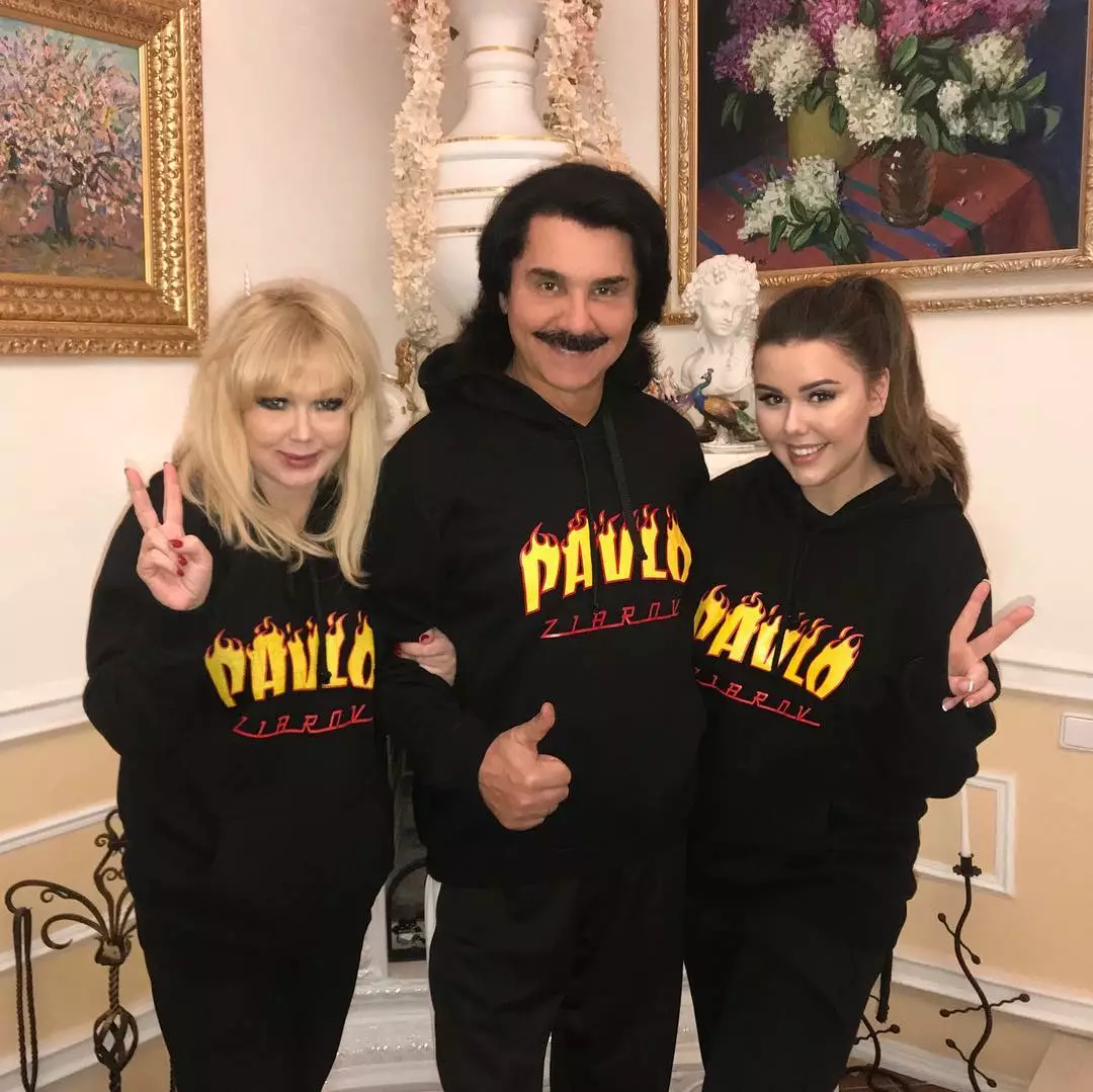 Павел Зибров с женой Мариной и дочерью Дианой