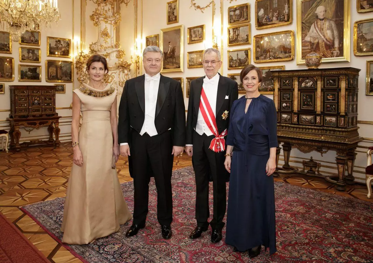 Марина и Петр Порошенко с президентской четой Австрии