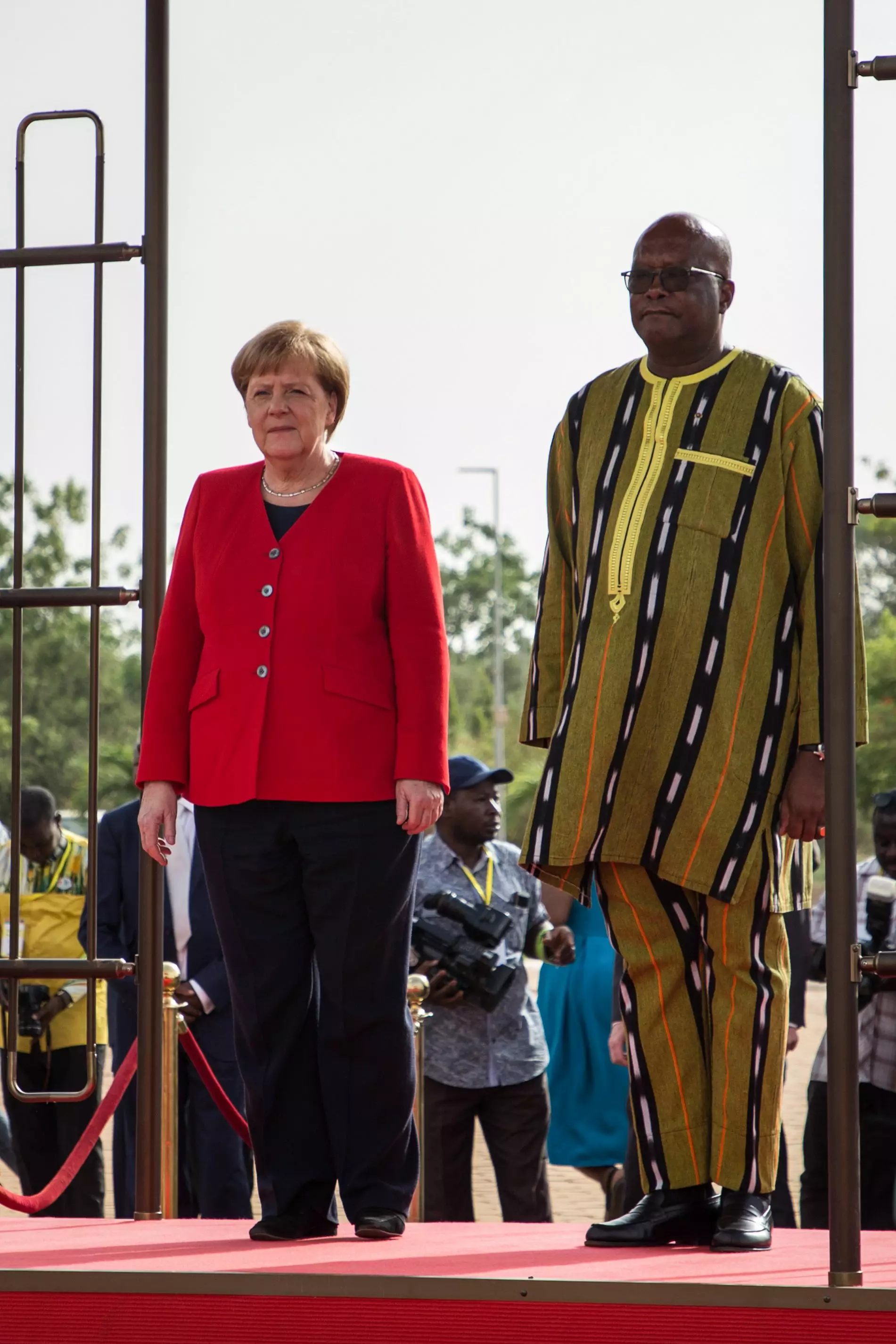 Ангела Меркель на встрече с президентом Буркина-Фасо