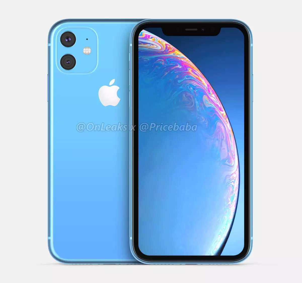 Бюджетный iPhone 11R (iPhone ХI R) в синем цвете