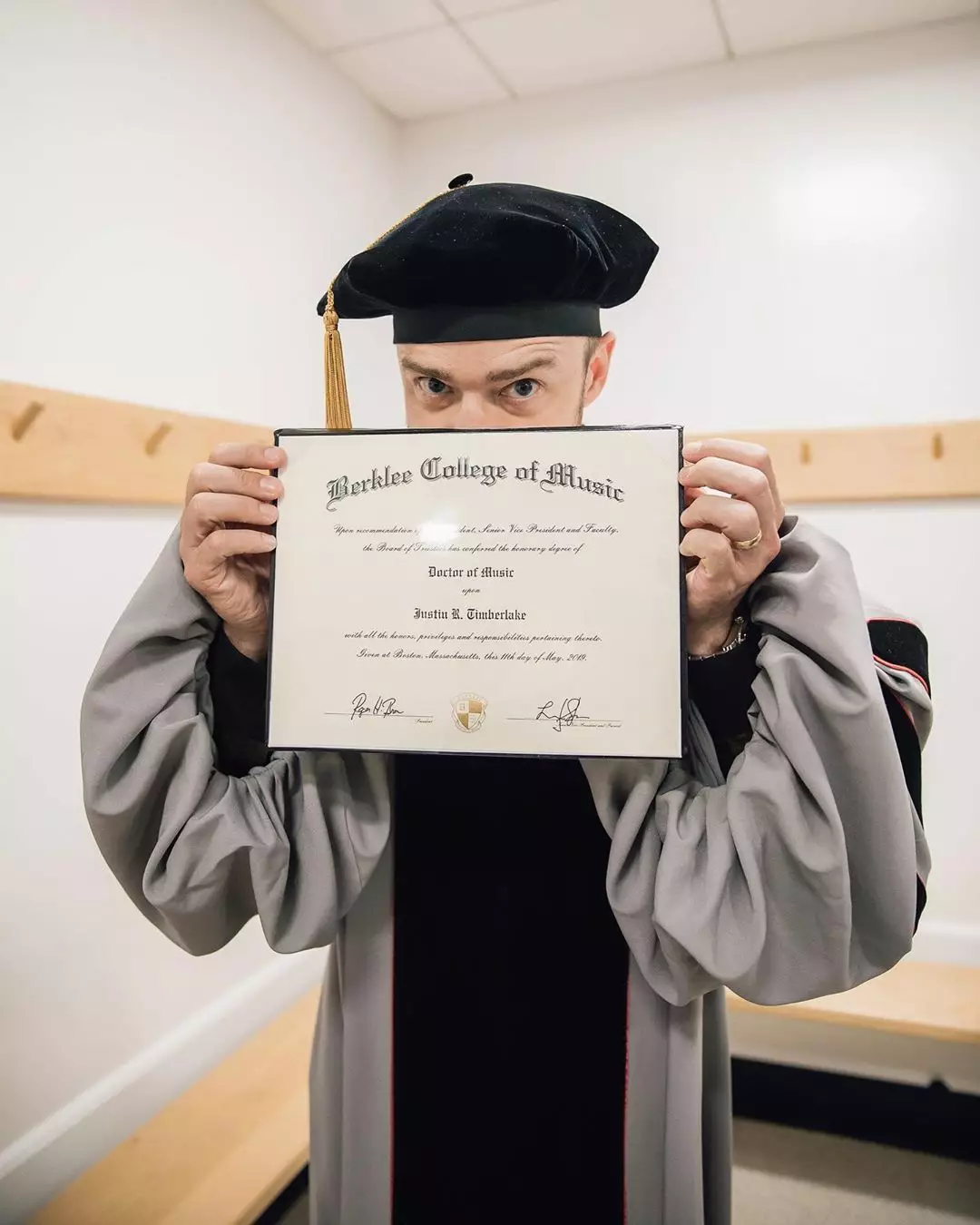Джастин Тимберлейк получил докторскую степень по музыке