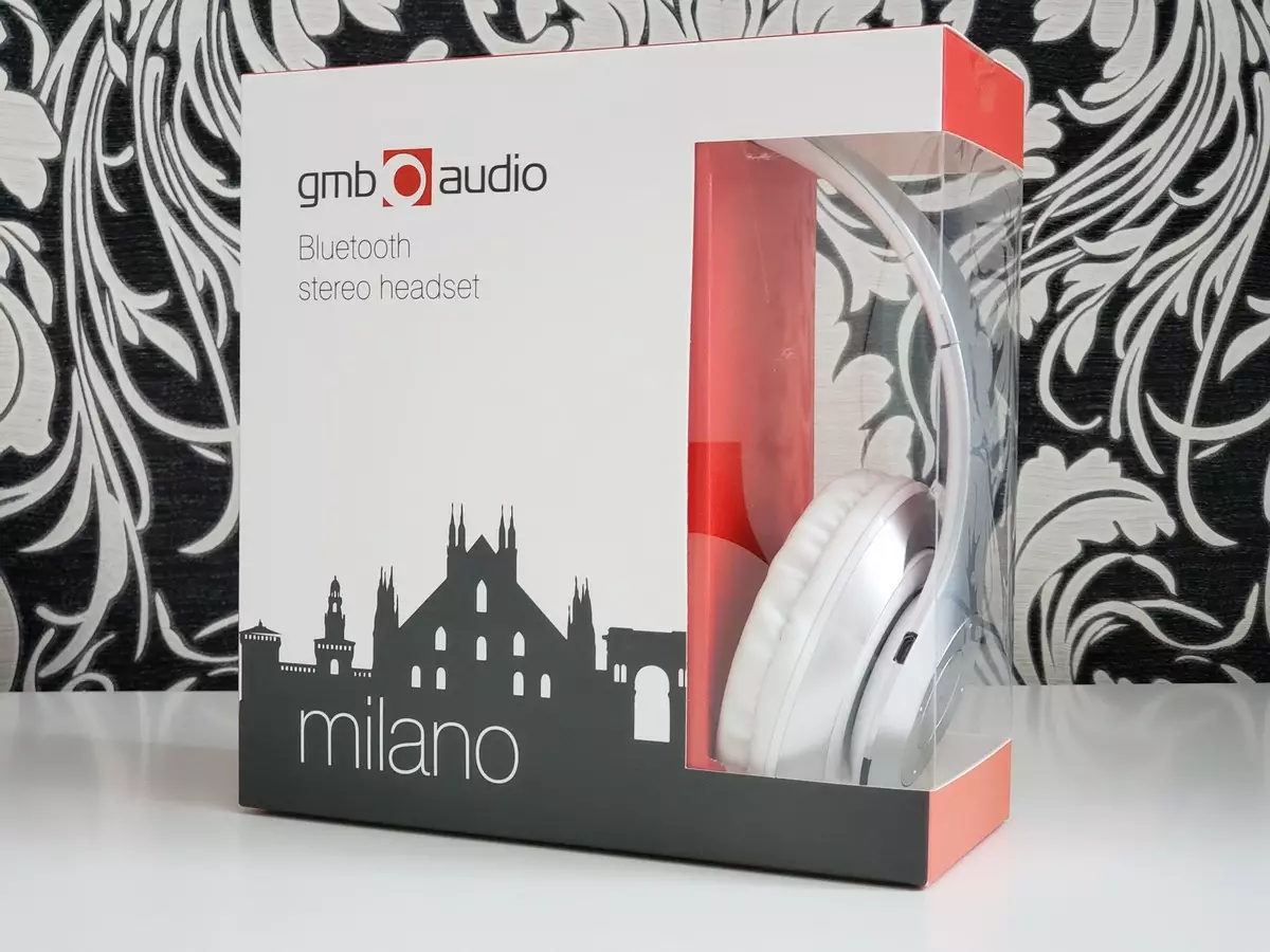 GMB Audio Milano поставляються в картонній коробці з прозорим блістером