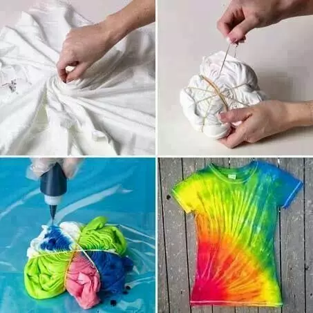 Как сделать футболку в стиле тай-дай: инструкция