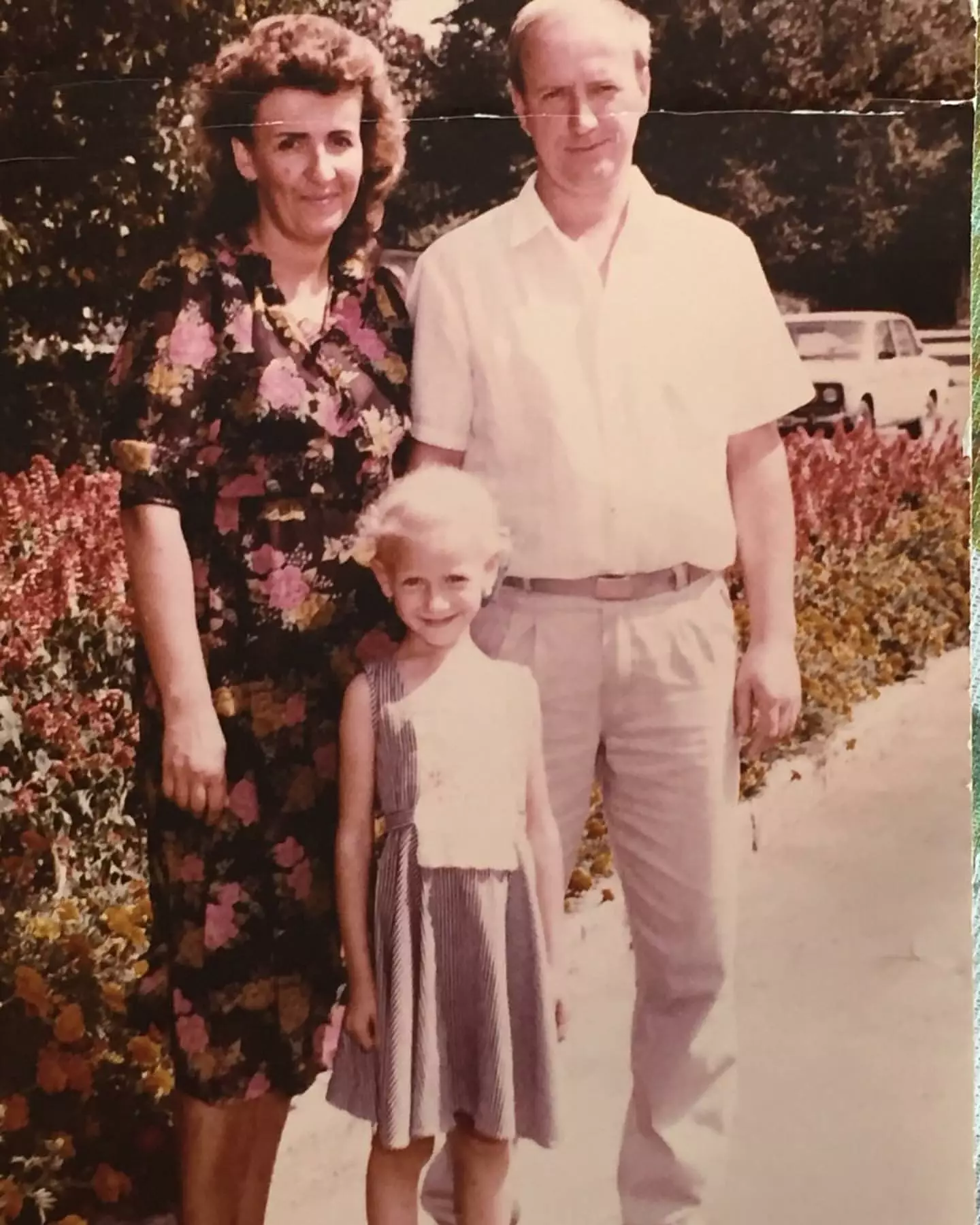 Леся Никитюк со своими родителями